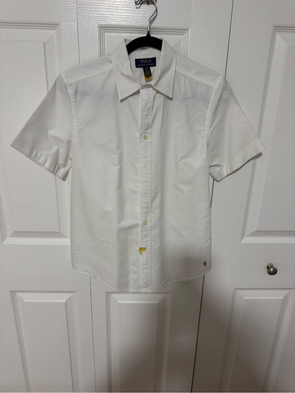 Polo by Ralph Lauren Cotton Oxford Short Sleeve Uniform Shirt